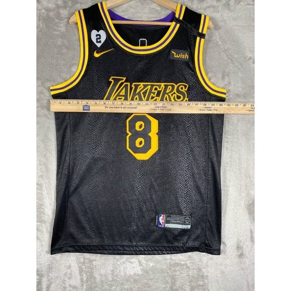 Nike Kobe Bryant Black Mamba City Edition Lakers Jersey - Size 44 - Tribute 8/24 - Picture 8 of 14